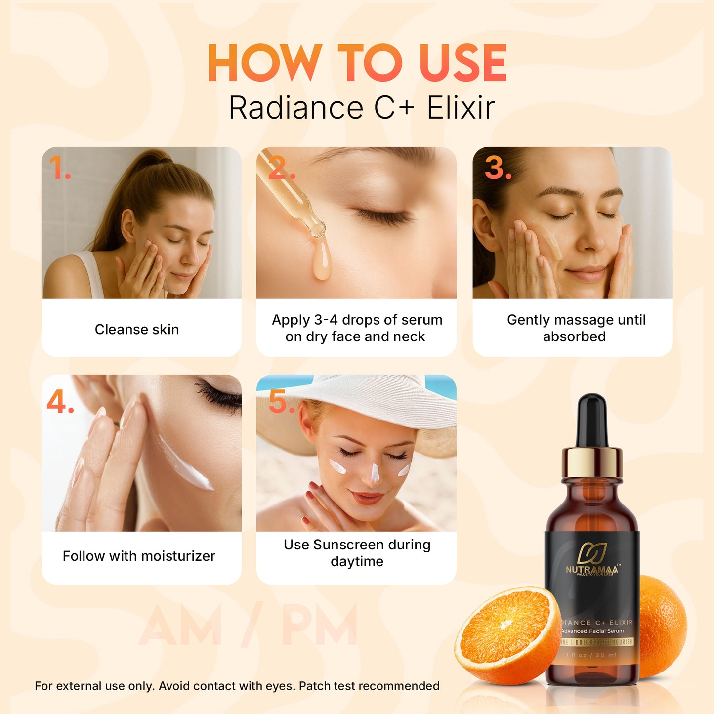 Radiance C+ Elixir – 20% Vitamin C + Peptides + Botanicals Facial Serum