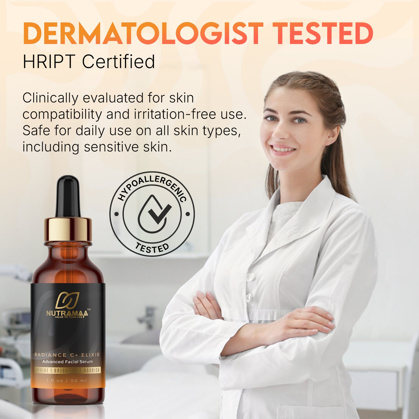 Radiance C+ Elixir – 20% Vitamin C + Peptides + Botanicals Facial Serum